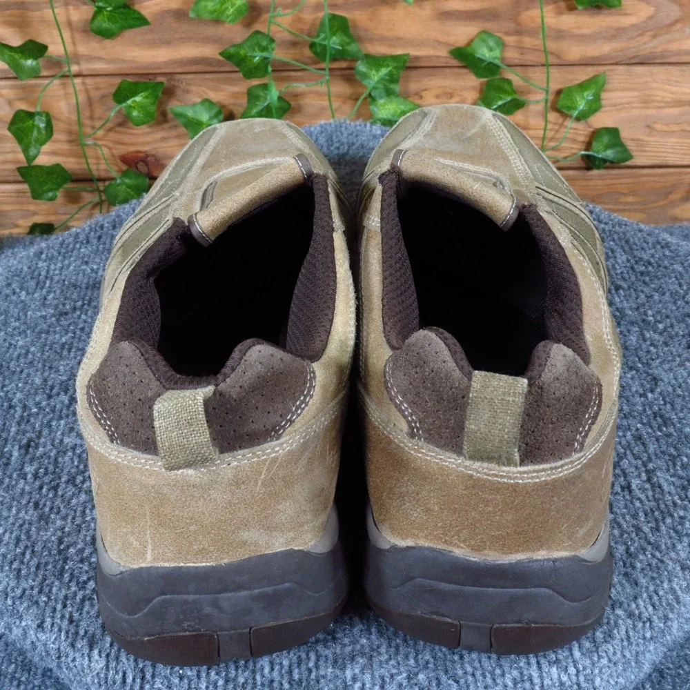 Skechers Mens Slip-On Walking Shoes Size 13 Brown Suede Leather Comfort‎ Casual